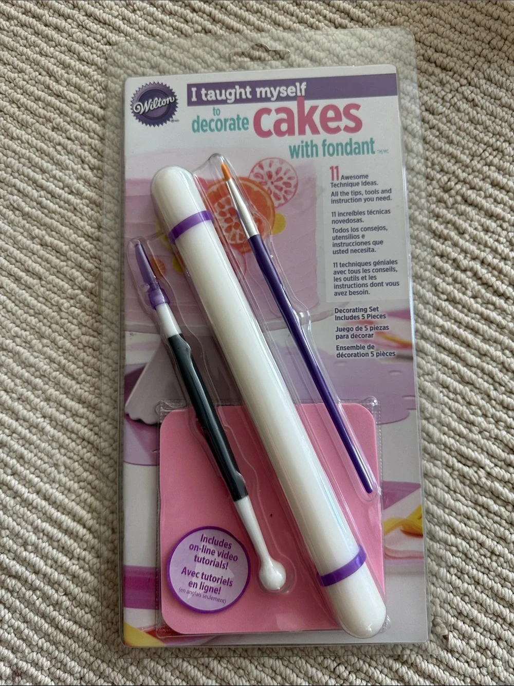 Wilton Pink and Purple Fondant Decorating Tool Set